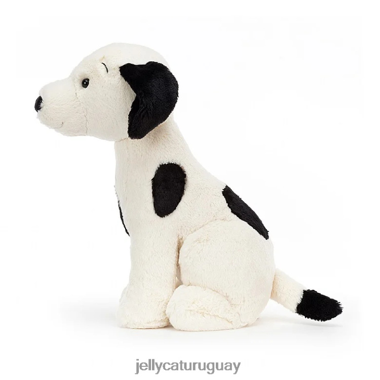 juguete Jellycat cachorro harper negro y crema T88T62440