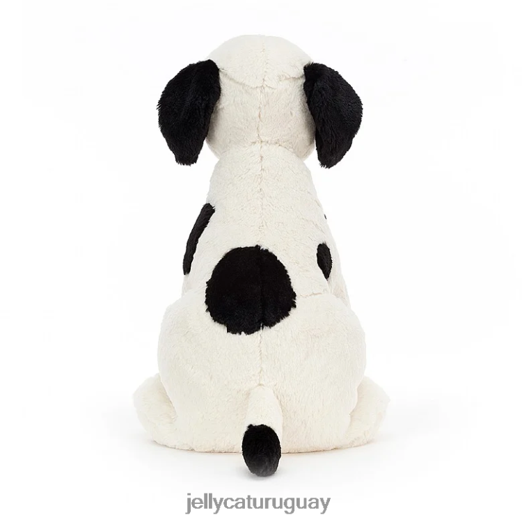 juguete Jellycat cachorro harper negro y crema T88T62440
