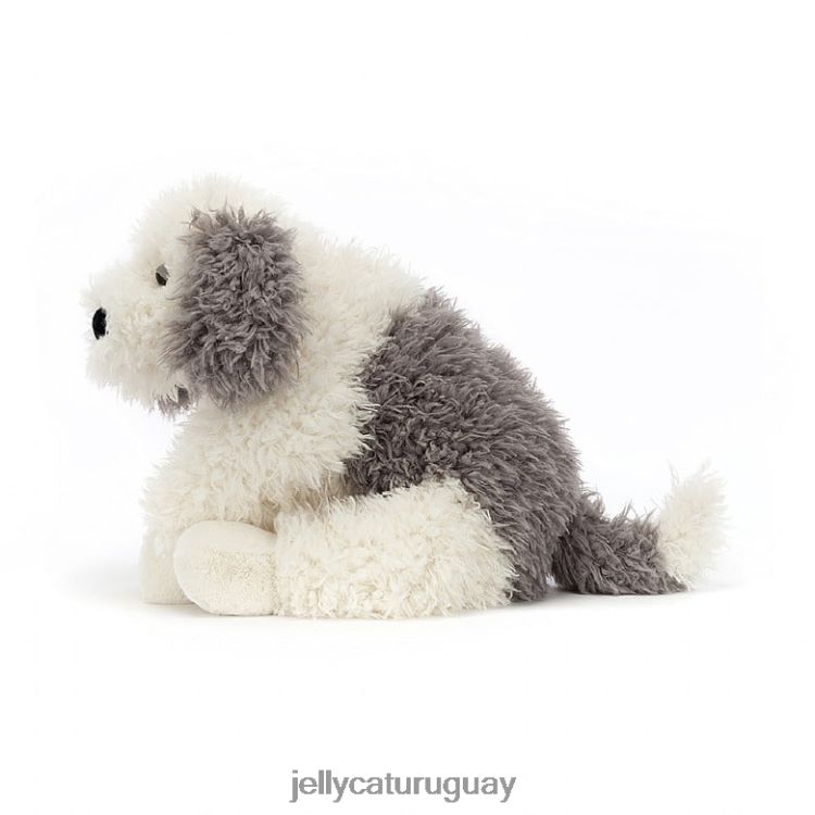 juguete Jellycat perro pastor floofie gris y blanco T88T62403