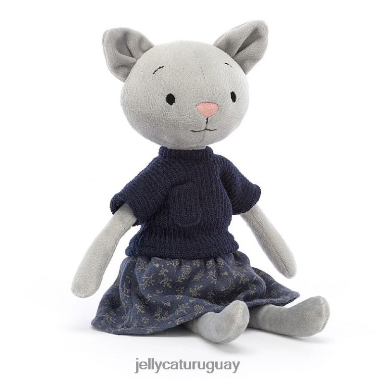 juguete Jellycat coqueta chica gato gris T88T62584