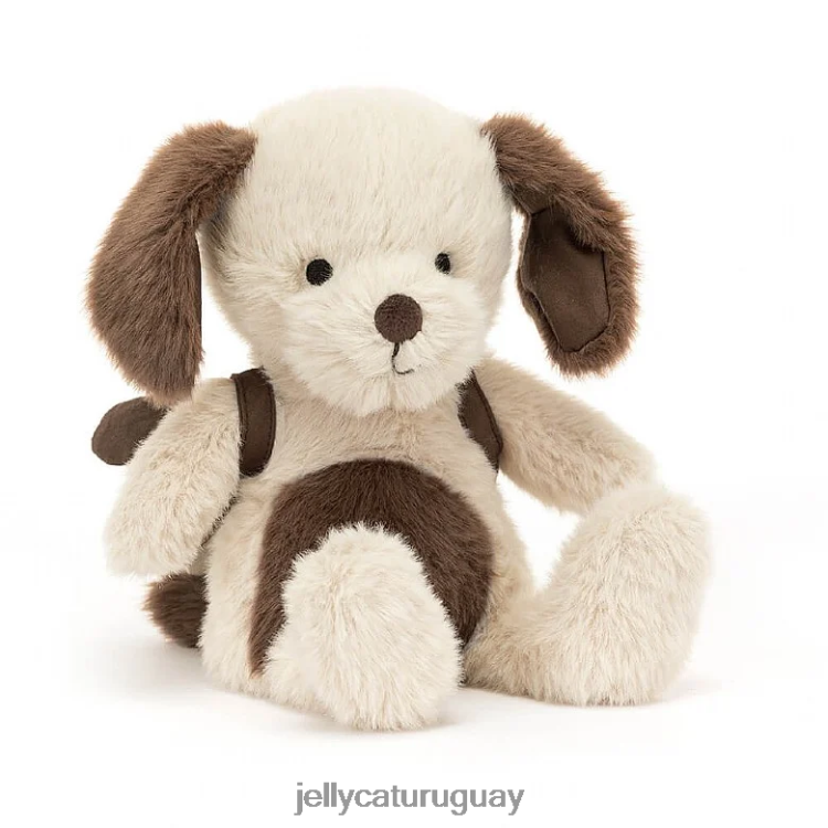 juguete Jellycat mochila cachorro marrón y blanco T88T62569