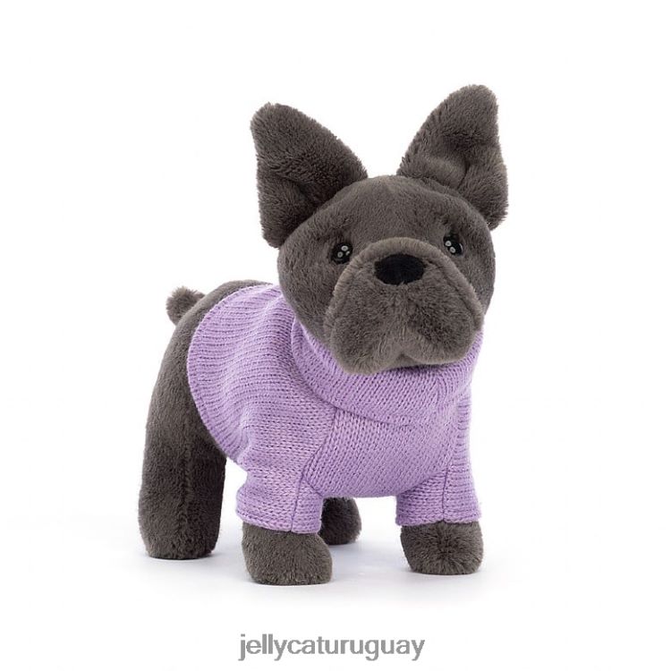 juguete Jellycat suéter bulldog francés tinta morada T88T62540