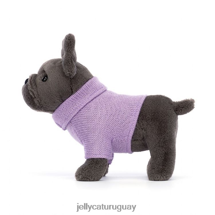 juguete Jellycat suéter bulldog francés tinta morada T88T62540