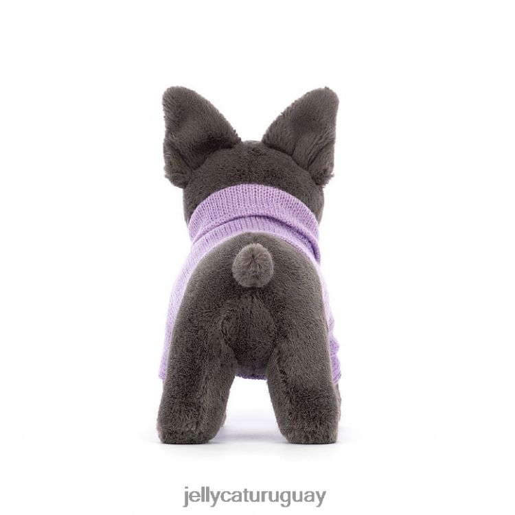 juguete Jellycat suéter bulldog francés tinta morada T88T62540