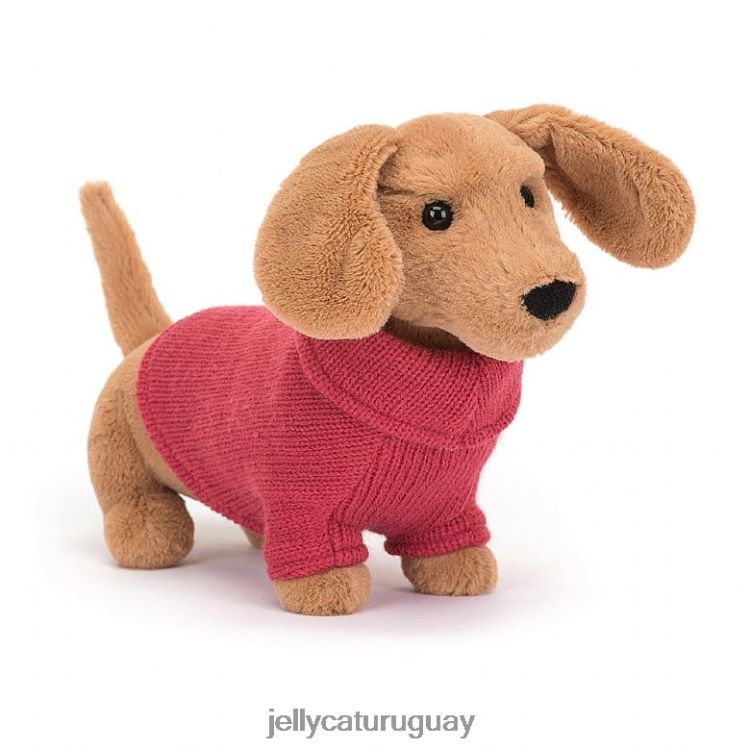 juguete Jellycat suéter salchicha perro rosa miel T88T62202