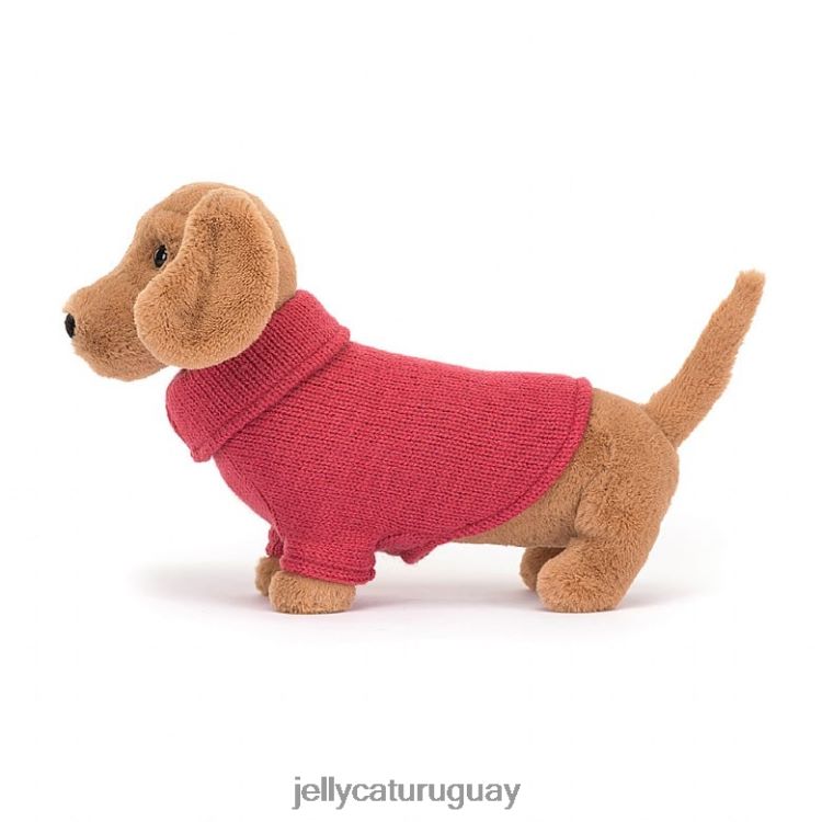 juguete Jellycat suéter salchicha perro rosa miel T88T62202