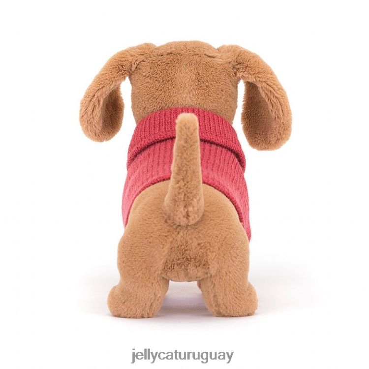 juguete Jellycat suéter salchicha perro rosa miel T88T62202