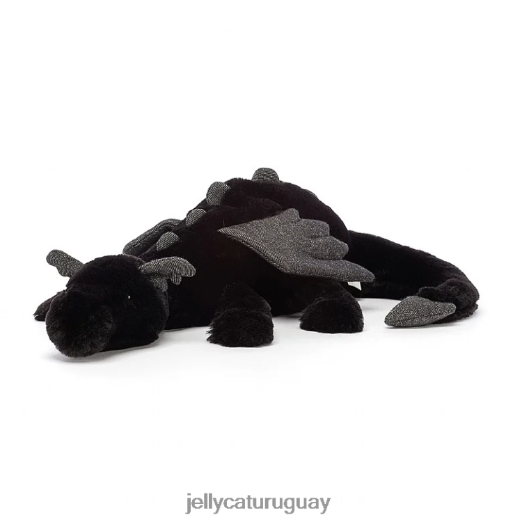juguete Jellycat dragón de ónix negro T88T62543
