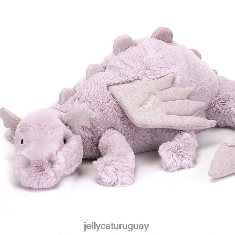 juguete Jellycat dragón lavanda personalizado lila enorme T88T62456
