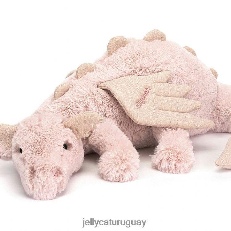 juguete Jellycat dragón rosa personalizado enorme rosa T88T62523
