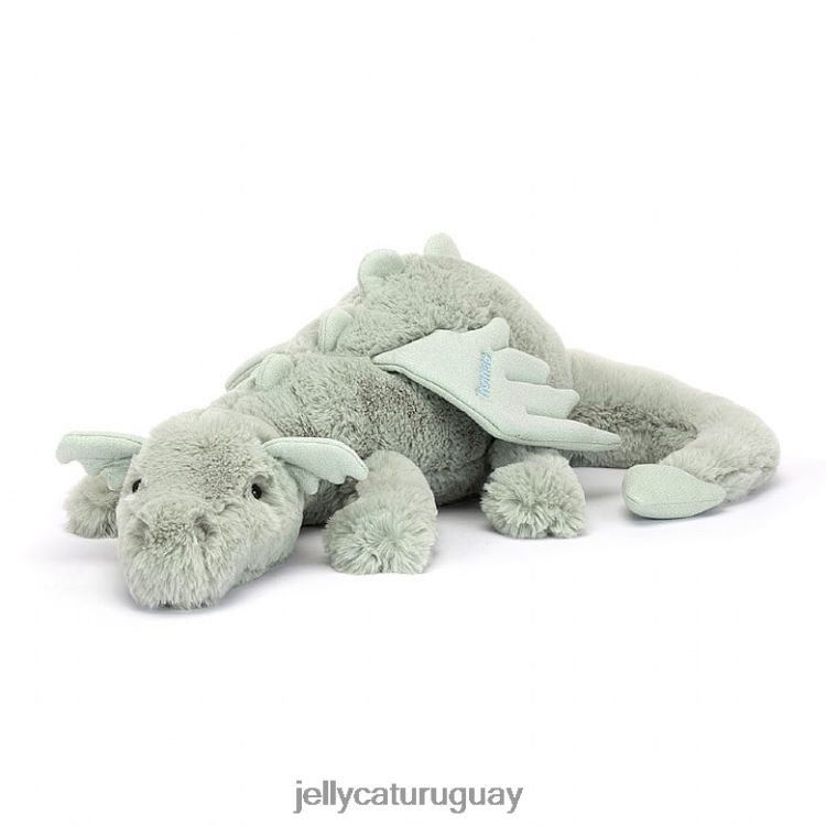 juguete Jellycat dragón sabio personalizado enorme verde pálido T88T62646
