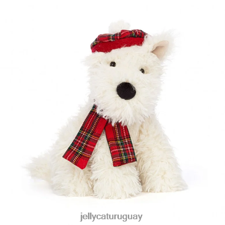 juguete Jellycat Calentador de invierno crema para perros munro scottie T88T6252
