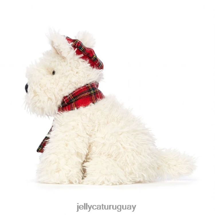 juguete Jellycat Calentador de invierno crema para perros munro scottie T88T6252