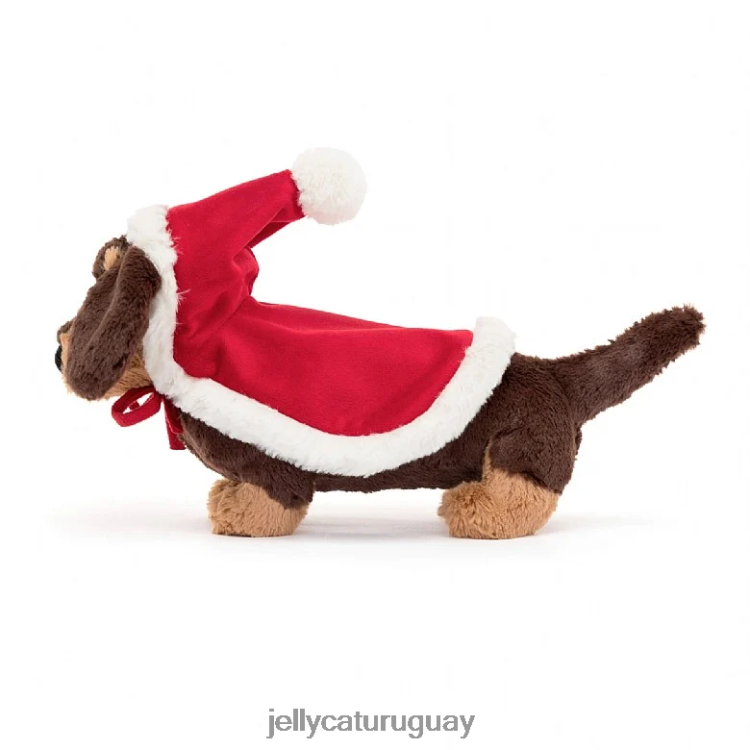 juguete Jellycat calentador de invierno otto salchicha perro marrón T88T6229