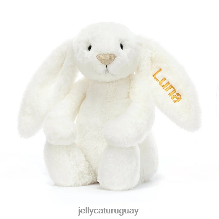juguete Jellycat conejito de lujo tímido personalizado luna medio blanco T88T62228
