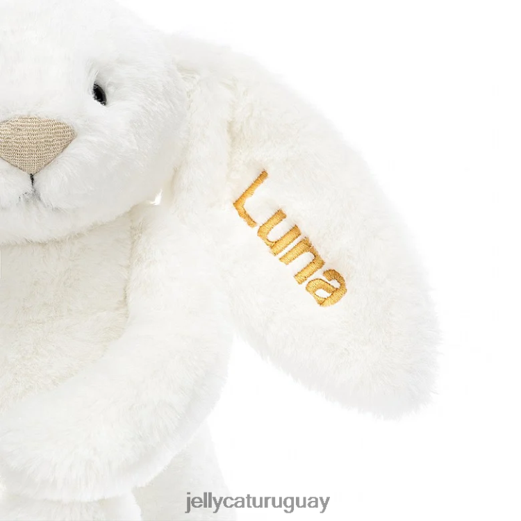 juguete Jellycat conejito de lujo tímido personalizado luna medio blanco T88T62228
