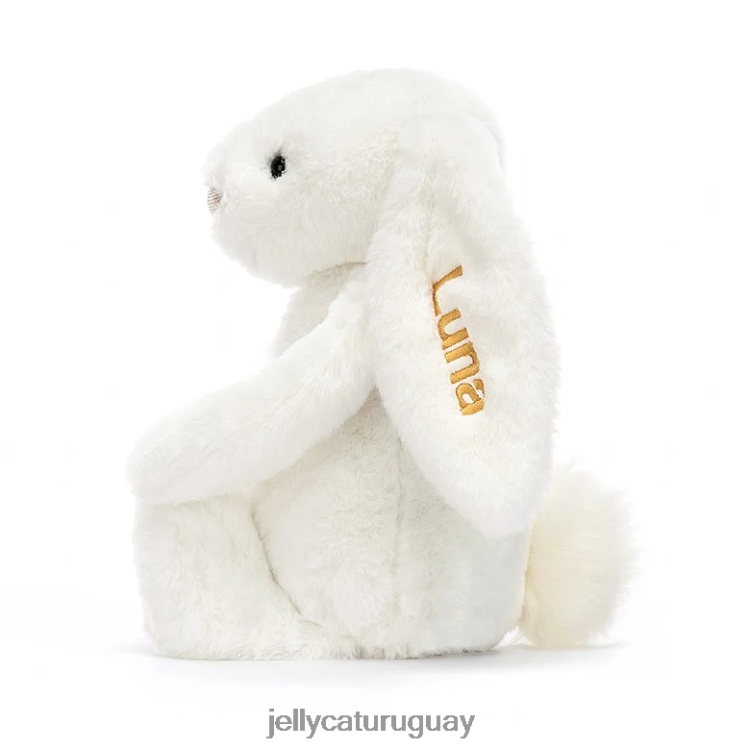 juguete Jellycat conejito de lujo tímido personalizado luna medio blanco T88T62228