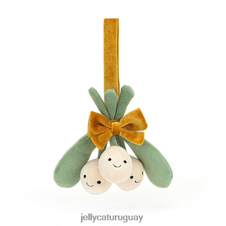 juguete Jellycat crema de muérdago divertida T88T6262