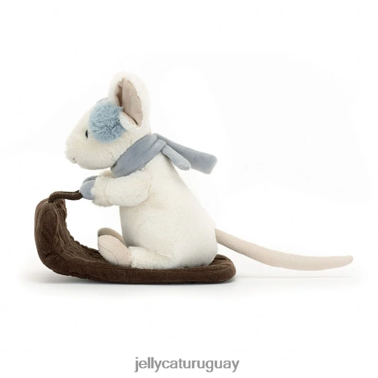 juguete Jellycat crema de trineo de ratón feliz T88T62186