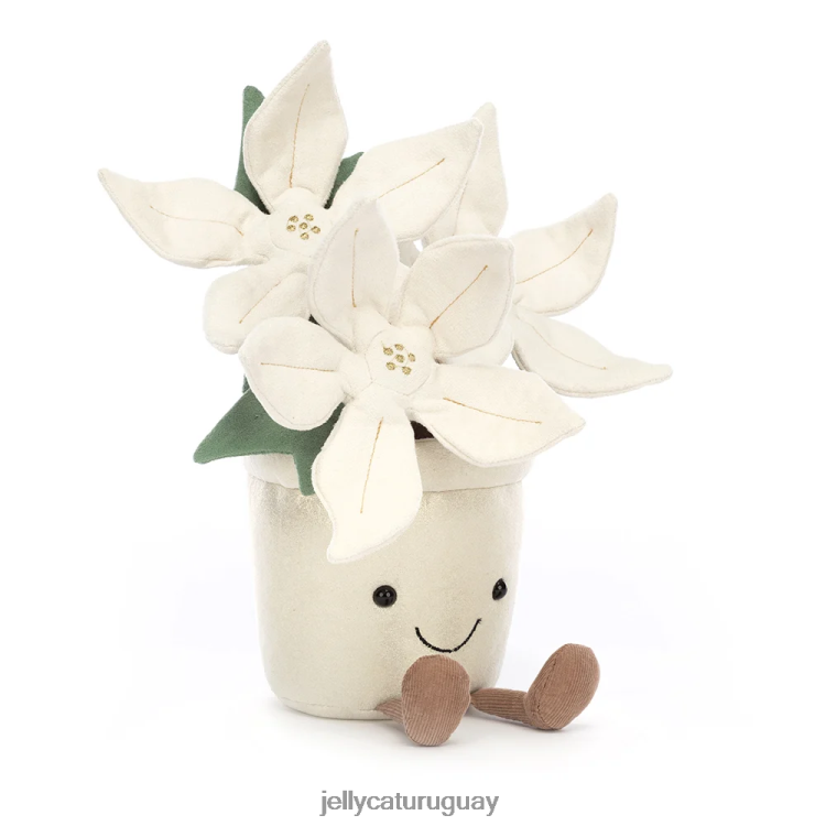 juguete Jellycat divertida flor de pascua dorada multicolor T88T62285