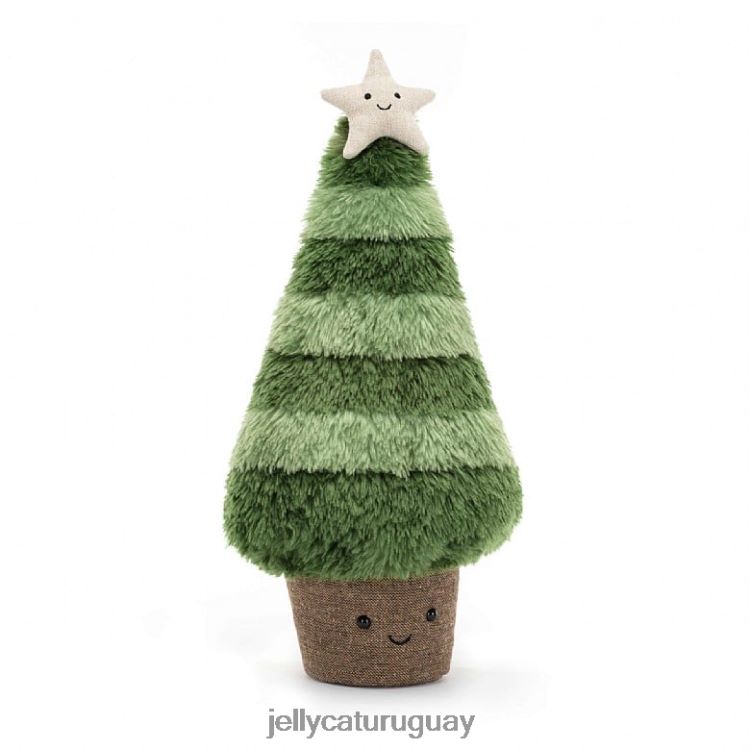 juguete Jellycat divertido abeto nórdico árbol de navidad verde T88T621