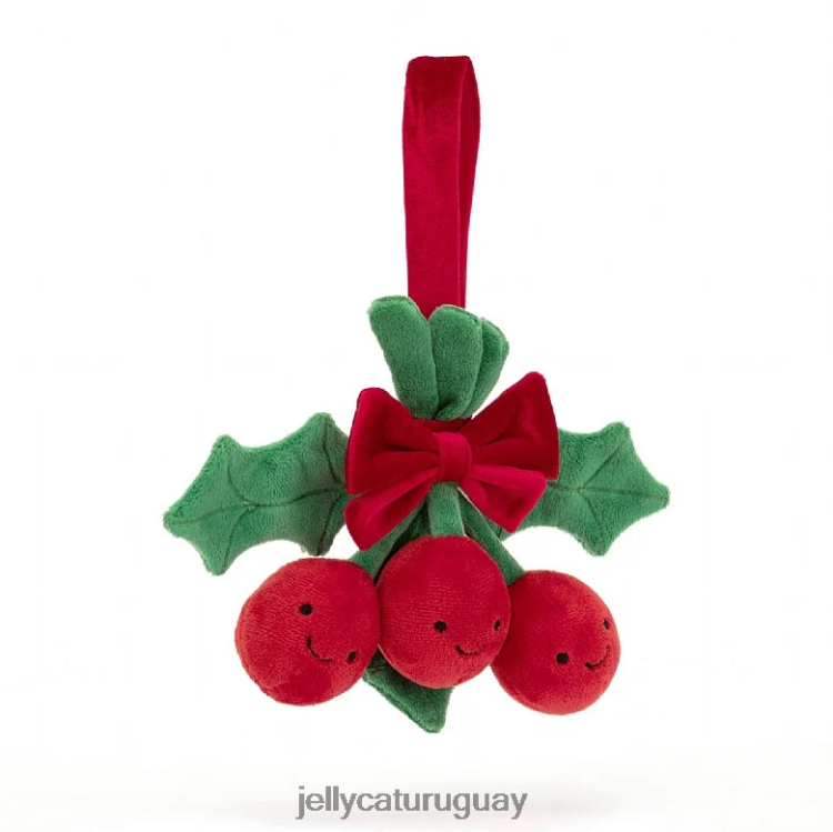 juguete Jellycat divertido acebo rojo T88T62538