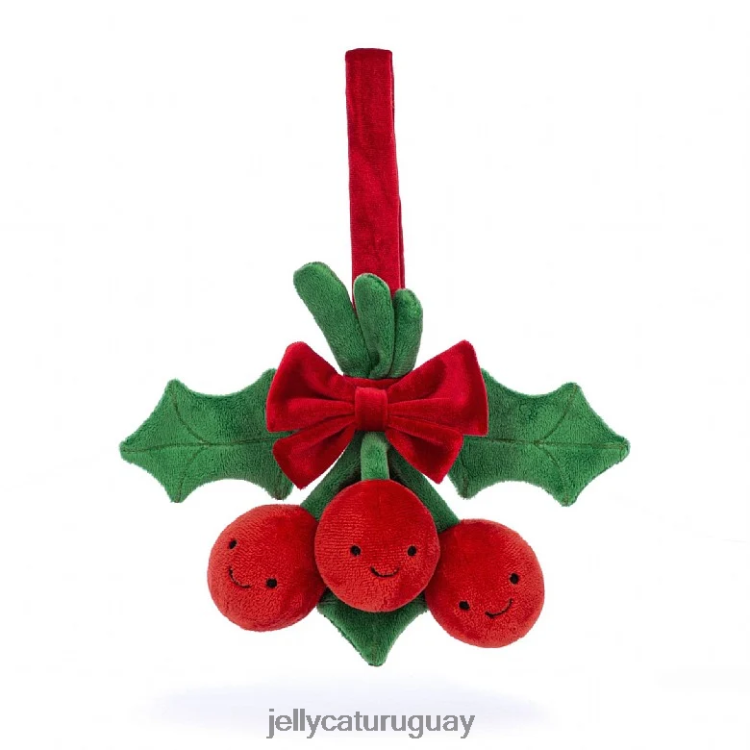 juguete Jellycat divertido acebo rojo T88T62538