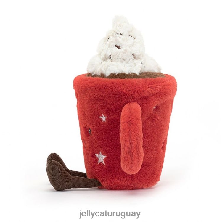 juguete Jellycat divertido chocolate caliente rojo T88T624
