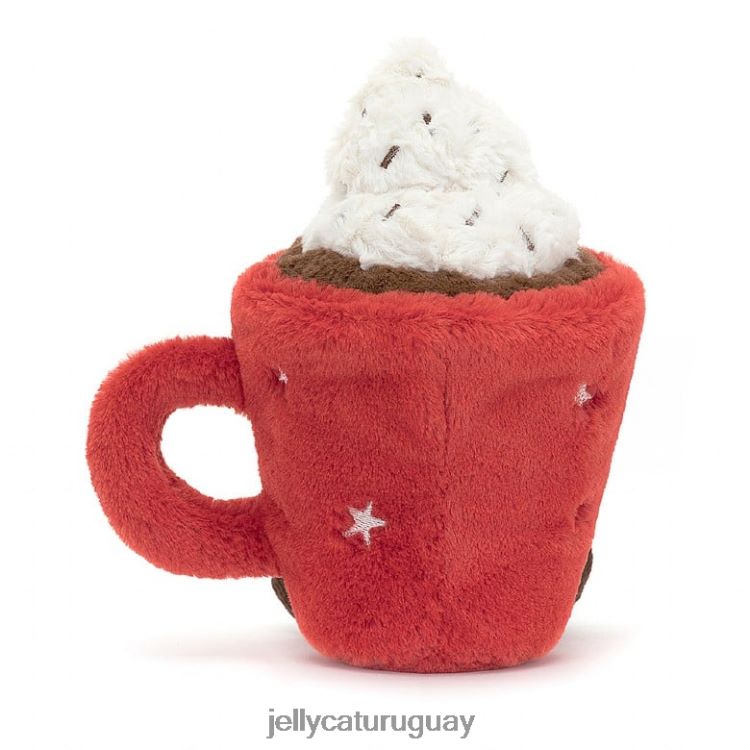 juguete Jellycat divertido chocolate caliente rojo T88T624