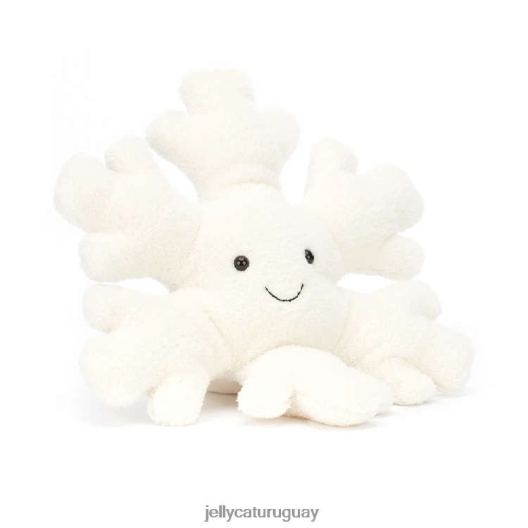 juguete Jellycat divertido copo de nieve blanco T88T6221