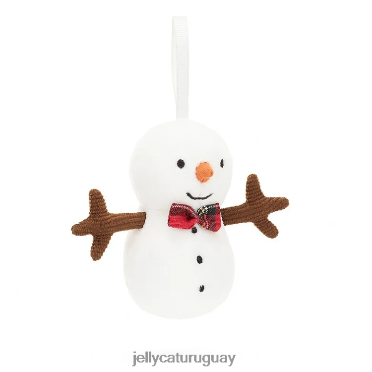 juguete Jellycat locura festiva muñeco de nieve blanco T88T6230