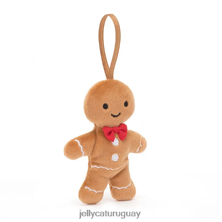 juguete Jellycat locura festiva pan de jengibre fred beige T88T62671
