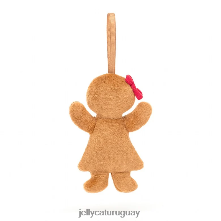 juguete Jellycat locura festiva pan de jengibre rubí beige T88T62627