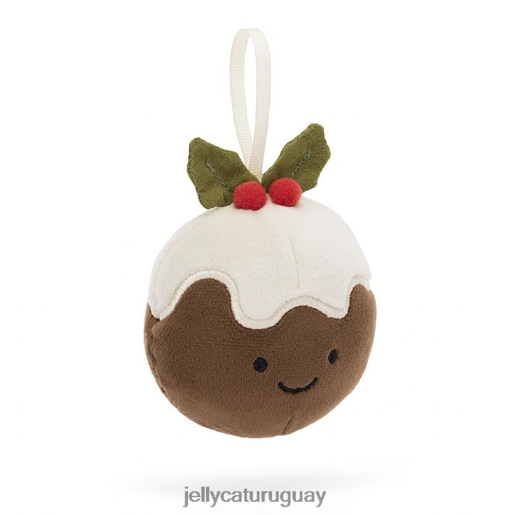 juguete Jellycat locura festiva pudín de navidad brown T88T6239
