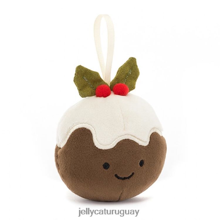 juguete Jellycat locura festiva pudín de navidad brown T88T6239