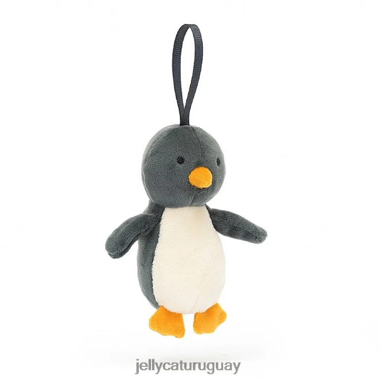 juguete Jellycat pingüino locura festiva en blanco y negro T88T6279