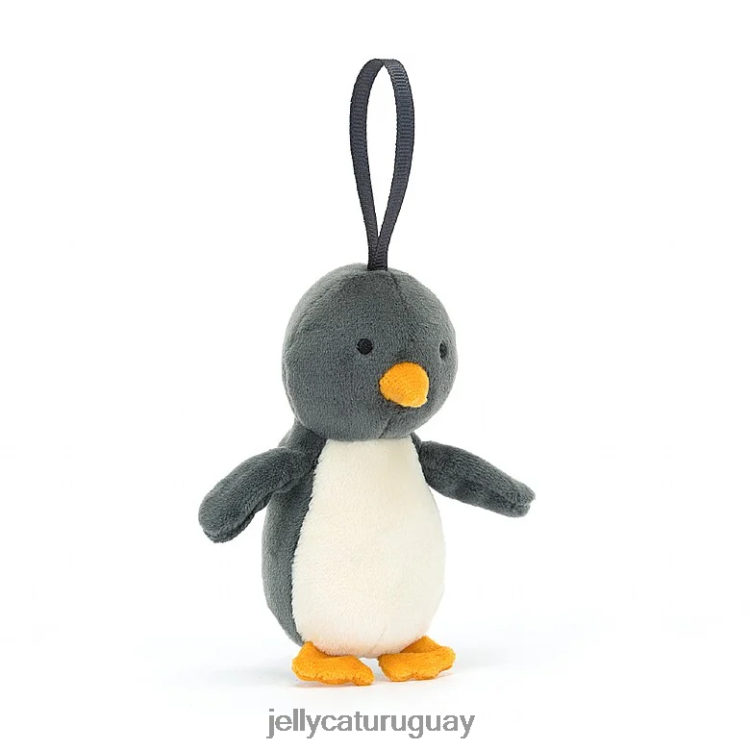 juguete Jellycat pingüino locura festiva en blanco y negro T88T6279