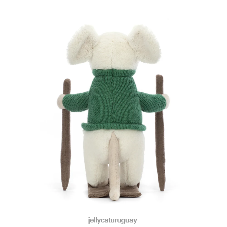 juguete Jellycat ratón feliz esquiando verde T88T62233