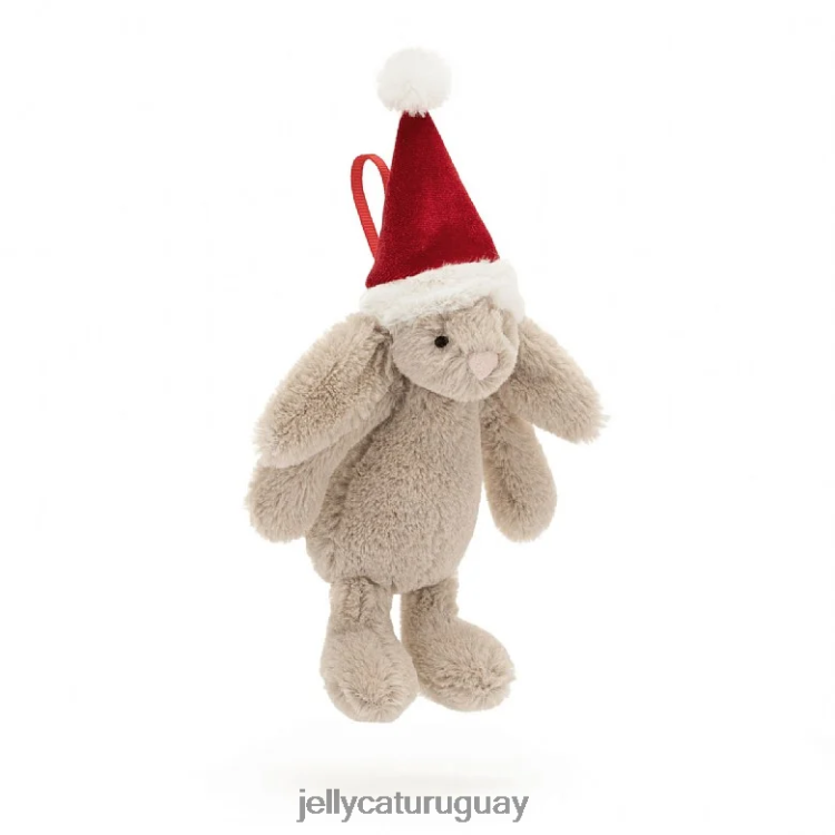 juguete Jellycat tímido conejito de navidad decoración beige T88T62347