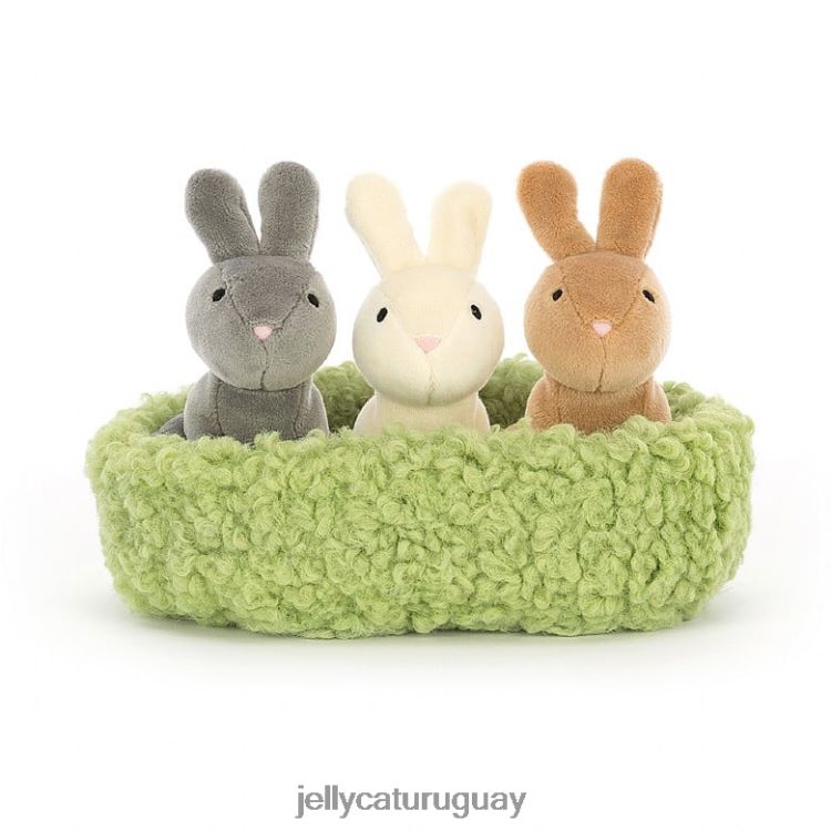 juguete Jellycat conejitos nido multicolor T88T62643