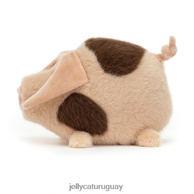 juguete Jellycat desordenado piggledy viejo lugar marrón y blanco T88T62360