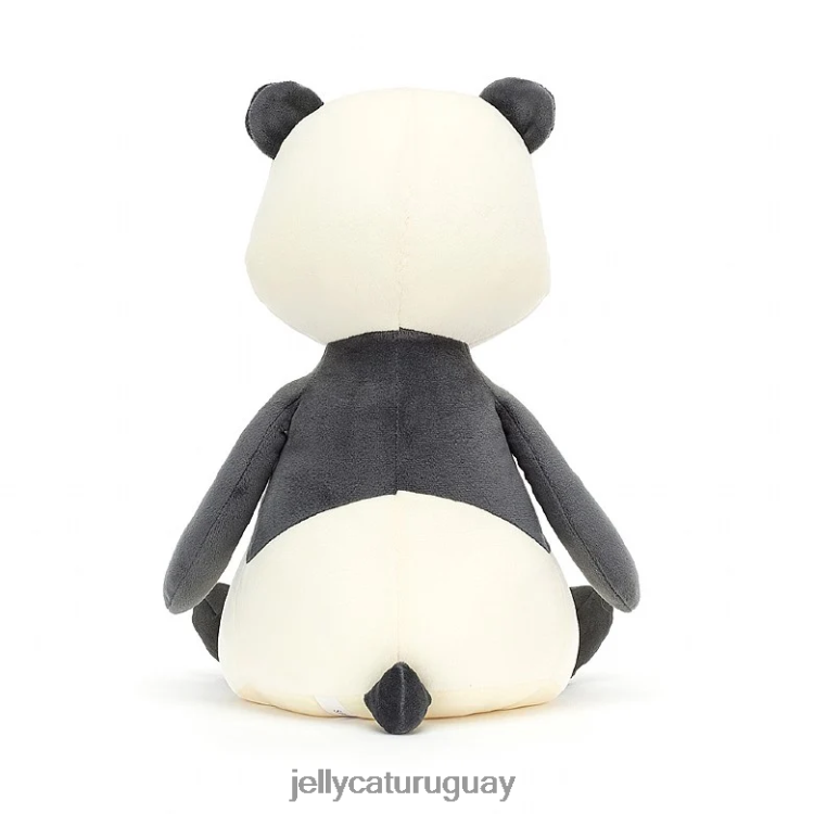 juguete Jellycat panda dormido en blanco y negro T88T62651