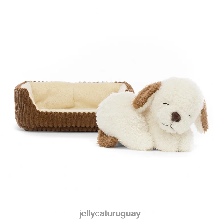 juguete Jellycat perro siesta marrón y blanco T88T62227