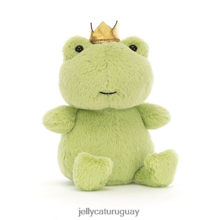 juguete Jellycat rana corvina coronada verde T88T6225
