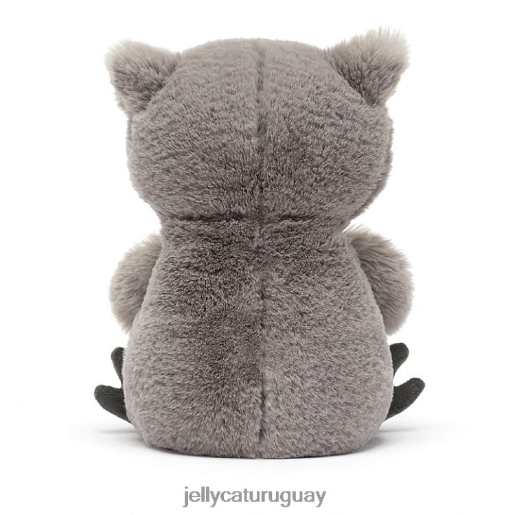 juguete Jellycat búho dormitando gris y blanco T88T62494