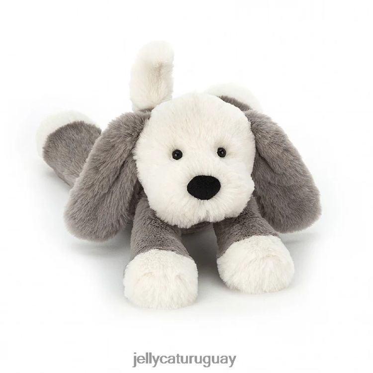 juguete Jellycat mancha cachorro gris y blanco T88T62260