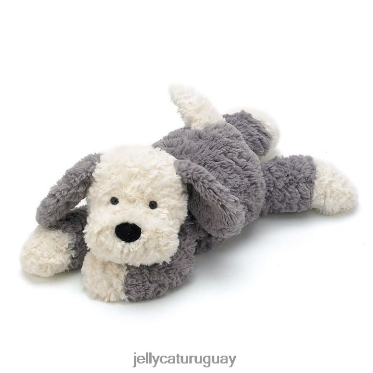 juguete Jellycat tumblie perro pastor gris y blanco T88T62571