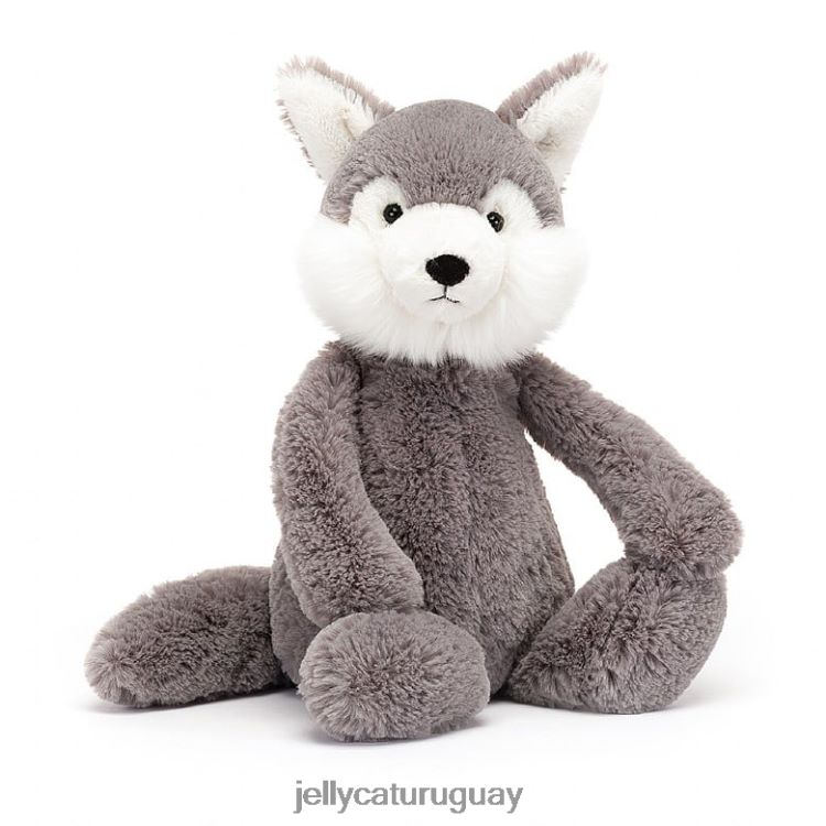 juguete Jellycat lobo tímido gris y blanco T88T62179