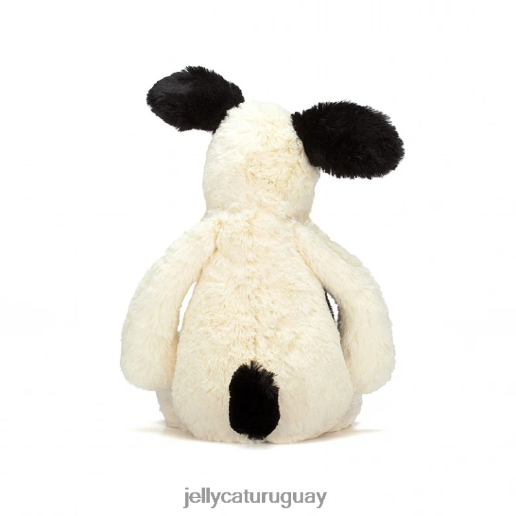 juguete Jellycat tímido cachorro negro y crema en blanco y negro T88T62162