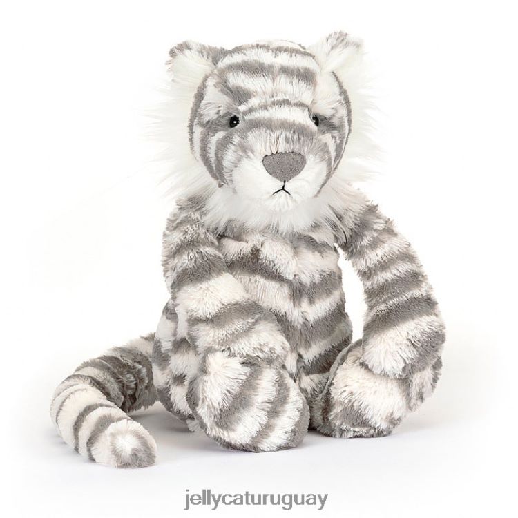 juguete Jellycat tímido tigre de nieve gris y blanco T88T62609